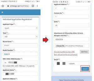 IMEI Registration